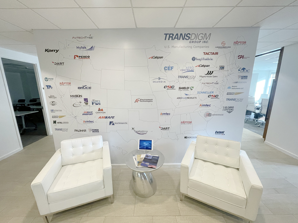 Branded workplace interiors with custom signs in Bethesda, MD