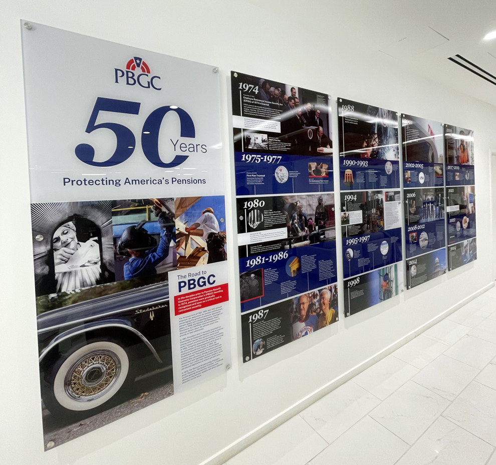 Professional office sign installation with custom graphics in Winston-Salem, NC