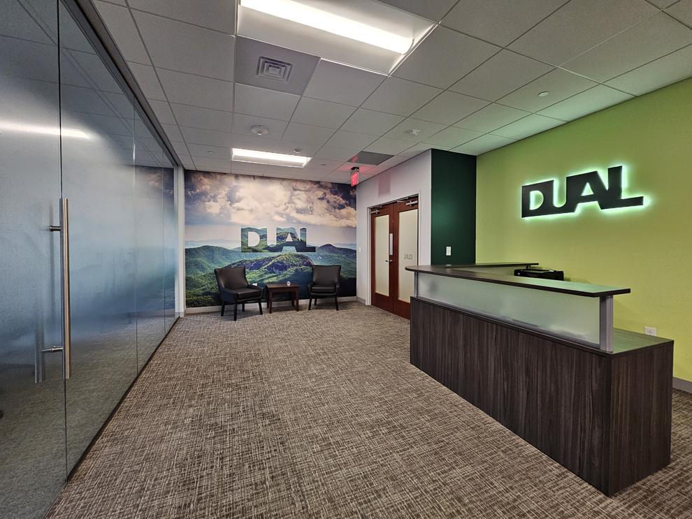 Custom office signs installed for workplace branding in Durham, NC